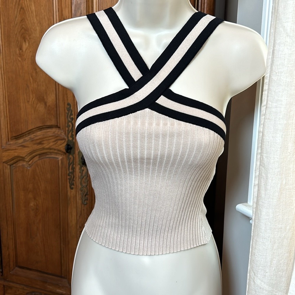 Forever 21 Cross Strap Crop Top